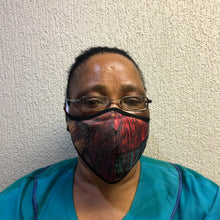 Load image into Gallery viewer, Mask 3-Layer Fabric Slimline - Multi Dark Ocean Deep - Cargo Shop Online