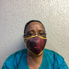 Load image into Gallery viewer, Mask 3-Layer Fabric Slimline - Multi Dark Ocean Deep - Cargo Shop Online