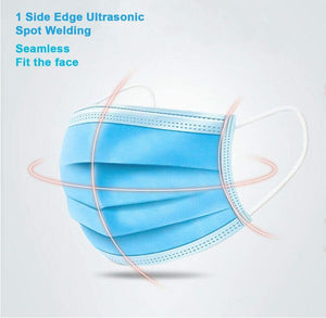 Face Mask Disposable 3-Layer (PACK OF 50) - Cargo Shop Online
