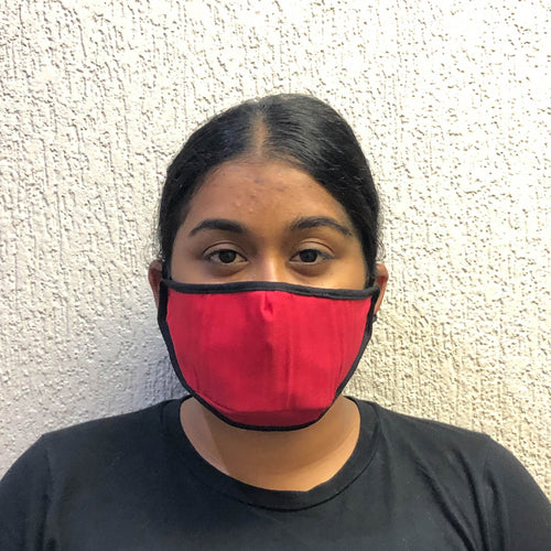 Mask 3-Layer Fabric 3D - Ruby Red - Cargo Shop Online
