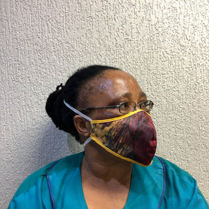 Mask 3-Layer Fabric Slimline - Multi Dark Ocean Deep - Cargo Shop Online