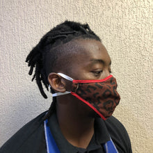 Load image into Gallery viewer, Mask 3-Layer Fabric Slimline - Choc Leopard - Cargo Shop Online
