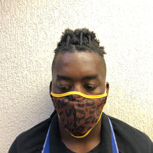 Load image into Gallery viewer, Mask 3-Layer Fabric Slimline - Choc Leopard - Cargo Shop Online
