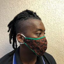 Load image into Gallery viewer, Mask 3-Layer Fabric Slimline - Choc Leopard - Cargo Shop Online
