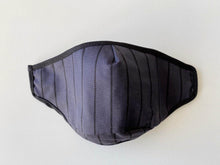 Load image into Gallery viewer, Mask 3-Layer Fabric 3D- Butchers Stripe Grey - Cargo Shop Online
