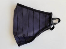 Load image into Gallery viewer, Mask 3-Layer Fabric 3D- Butchers Stripe Grey - Cargo Shop Online
