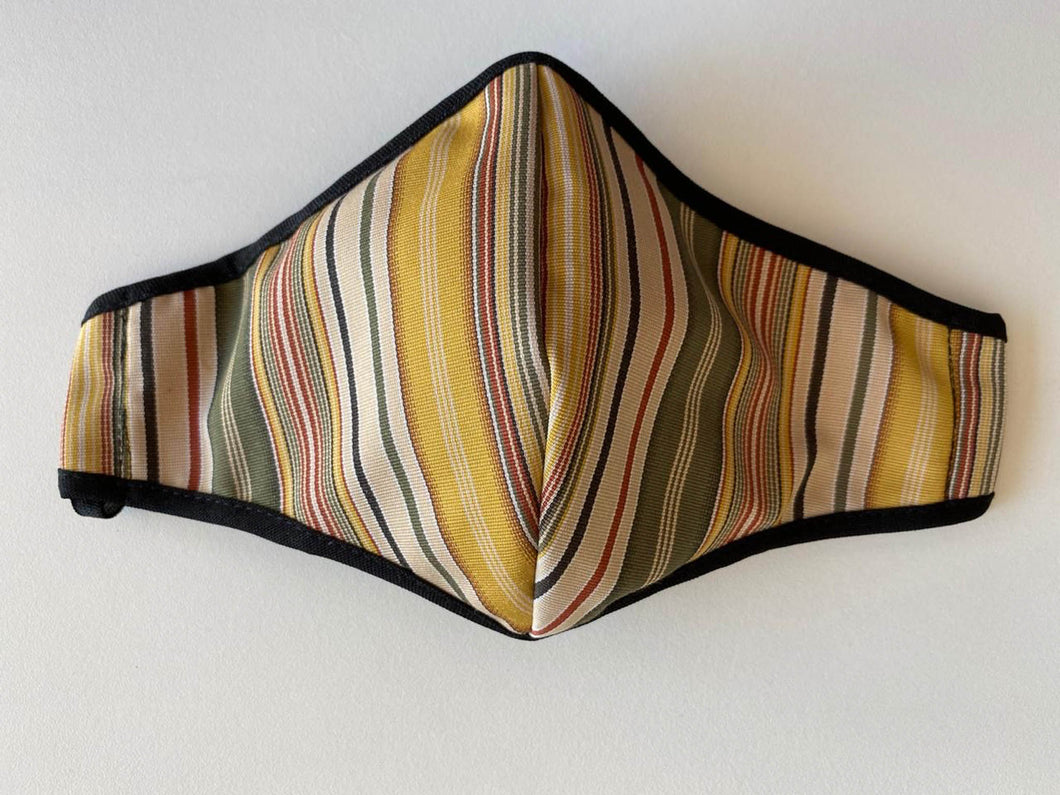 Mask 3-Layer Fabric Slimline - Multi Stripe - Cargo Shop Online