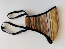 Load image into Gallery viewer, Mask 3-Layer Fabric Slimline - Multi Stripe - Cargo Shop Online
